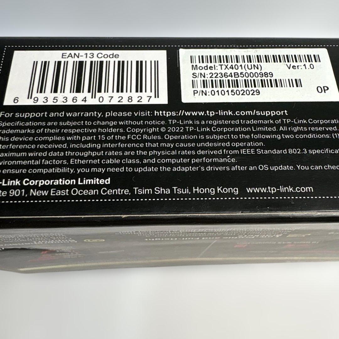 TP-Link 10Gbps LANカード PCI-E アダプターTX401