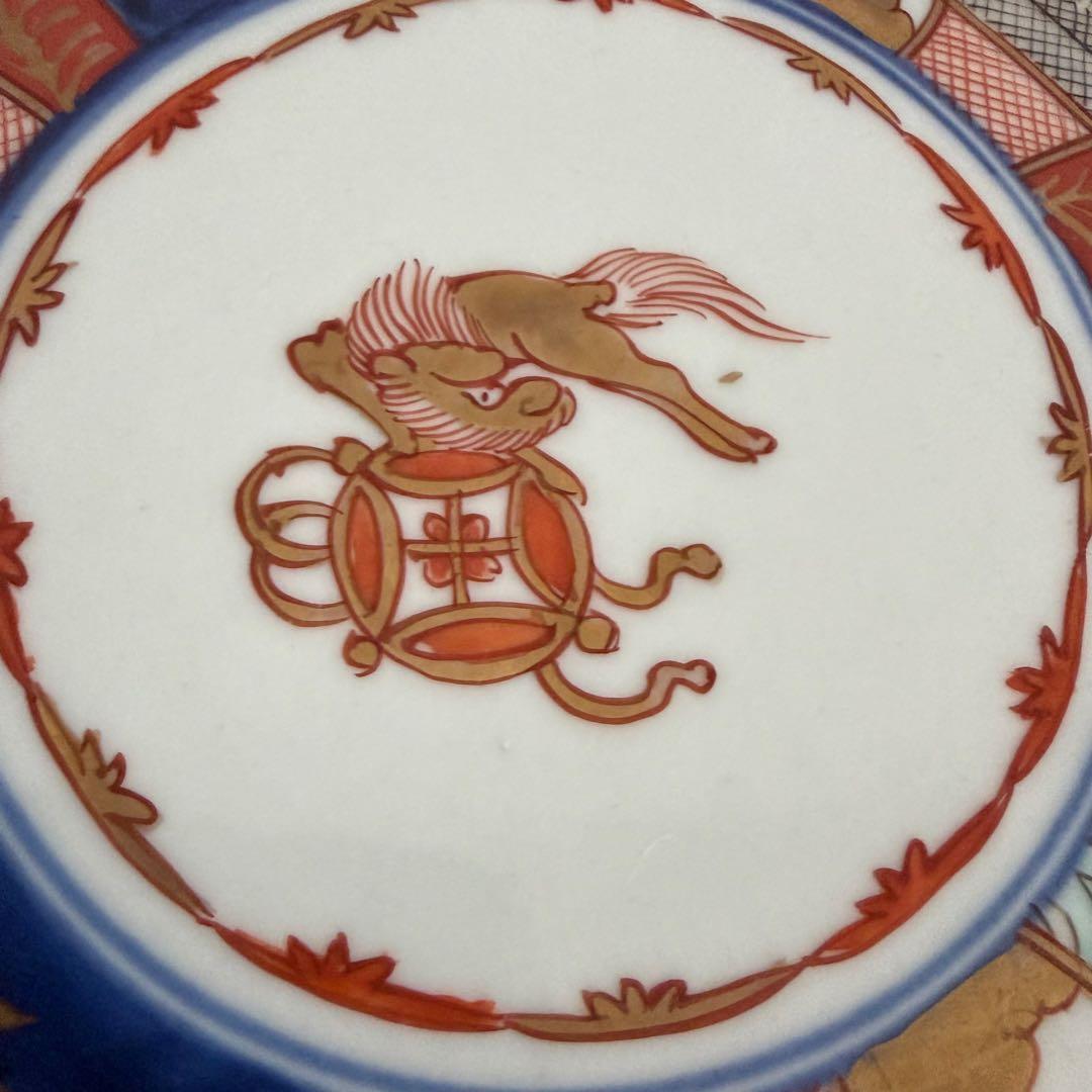 【E】伊万里様式 色絵 金彩 七寸皿 宝尽くし 輪花 1枚Imari Plate