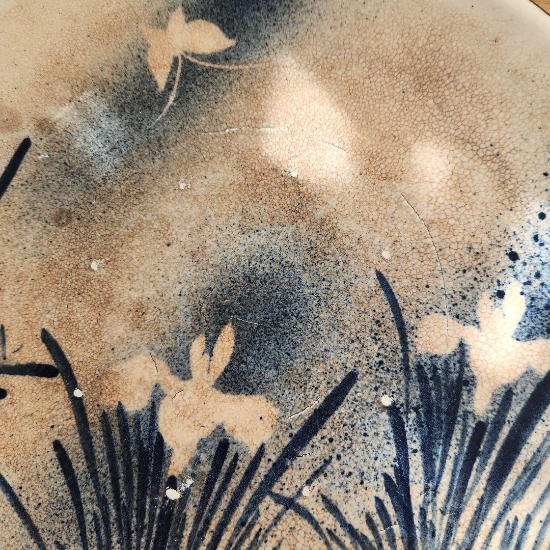 吹墨油皿　江戸時代から明治期