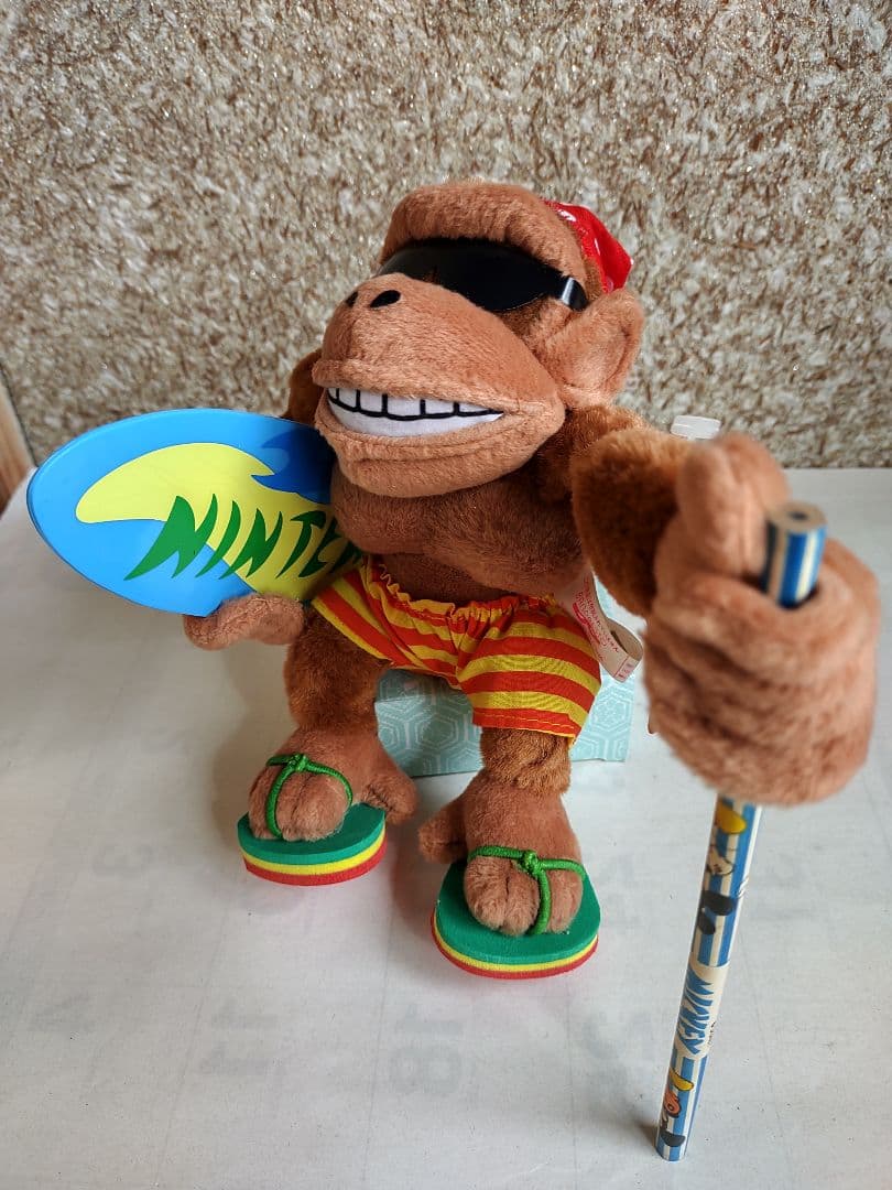 【90年代】スーパードンキーコング　ファンキーコングぬいぐるみ　希少　非売品