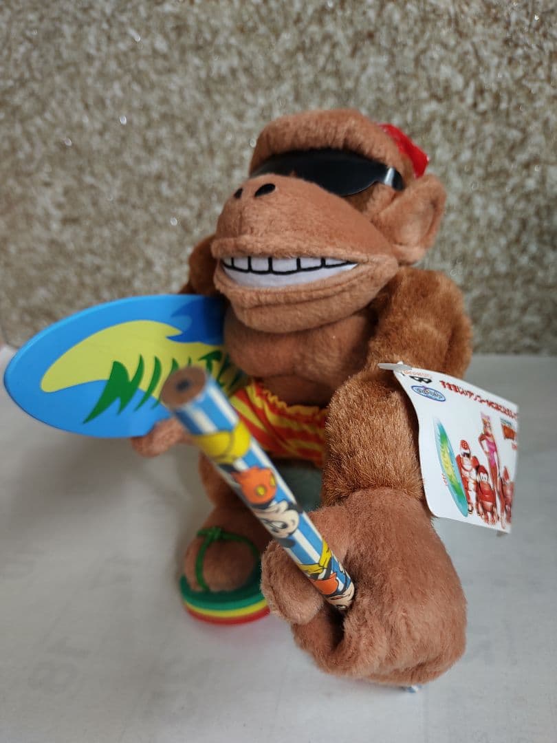 【90年代】スーパードンキーコング　ファンキーコングぬいぐるみ　希少　非売品
