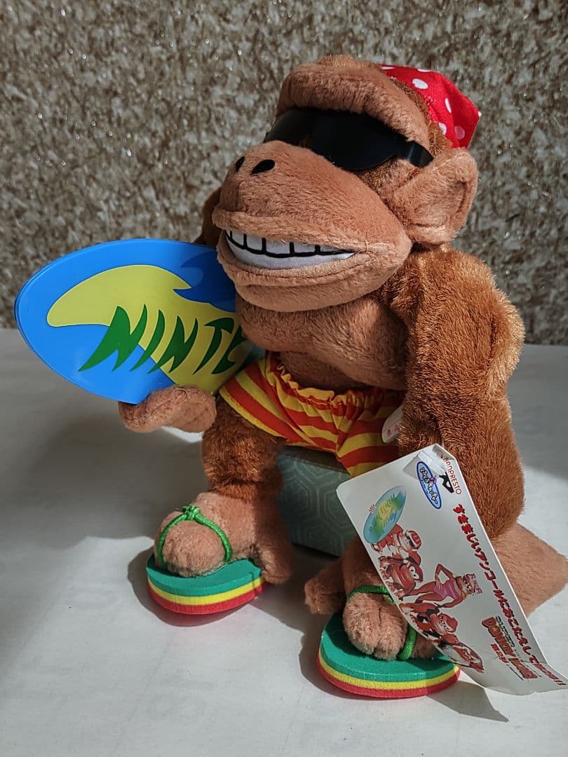 【90年代】スーパードンキーコング　ファンキーコングぬいぐるみ　希少　非売品