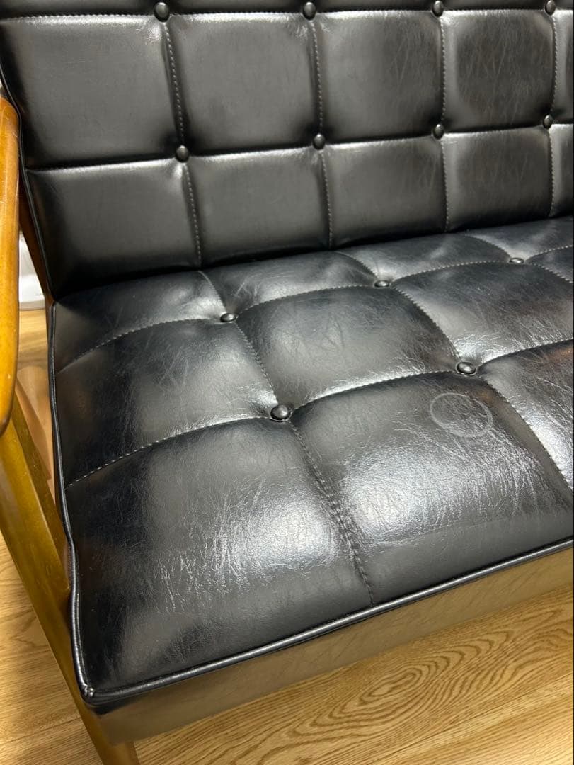 SPOT カリモク60 Kチェア 2シーター スタンダードブラック