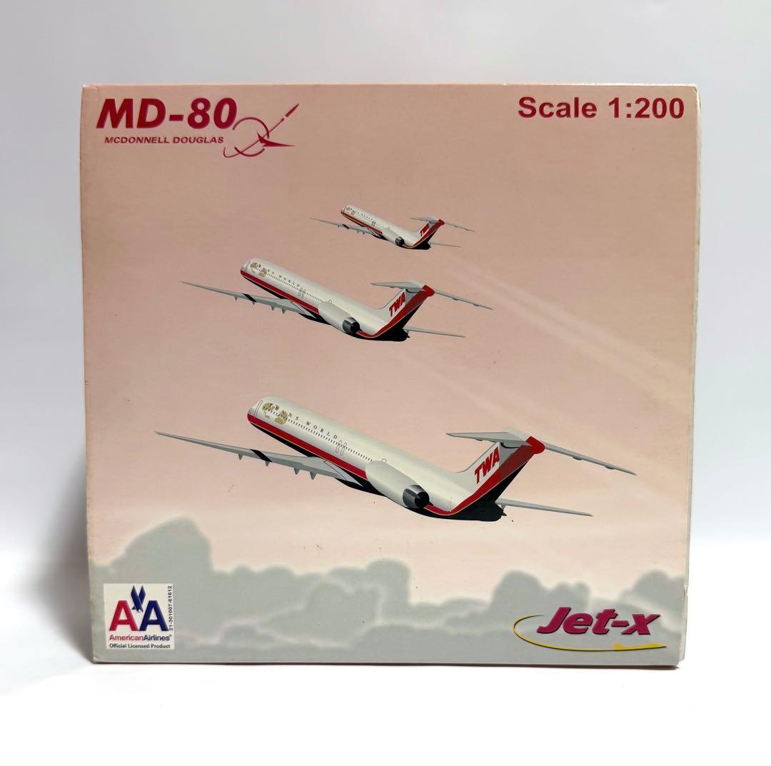 航空機・ヘリコプター Jet-X 1/200 MD-80 TWA