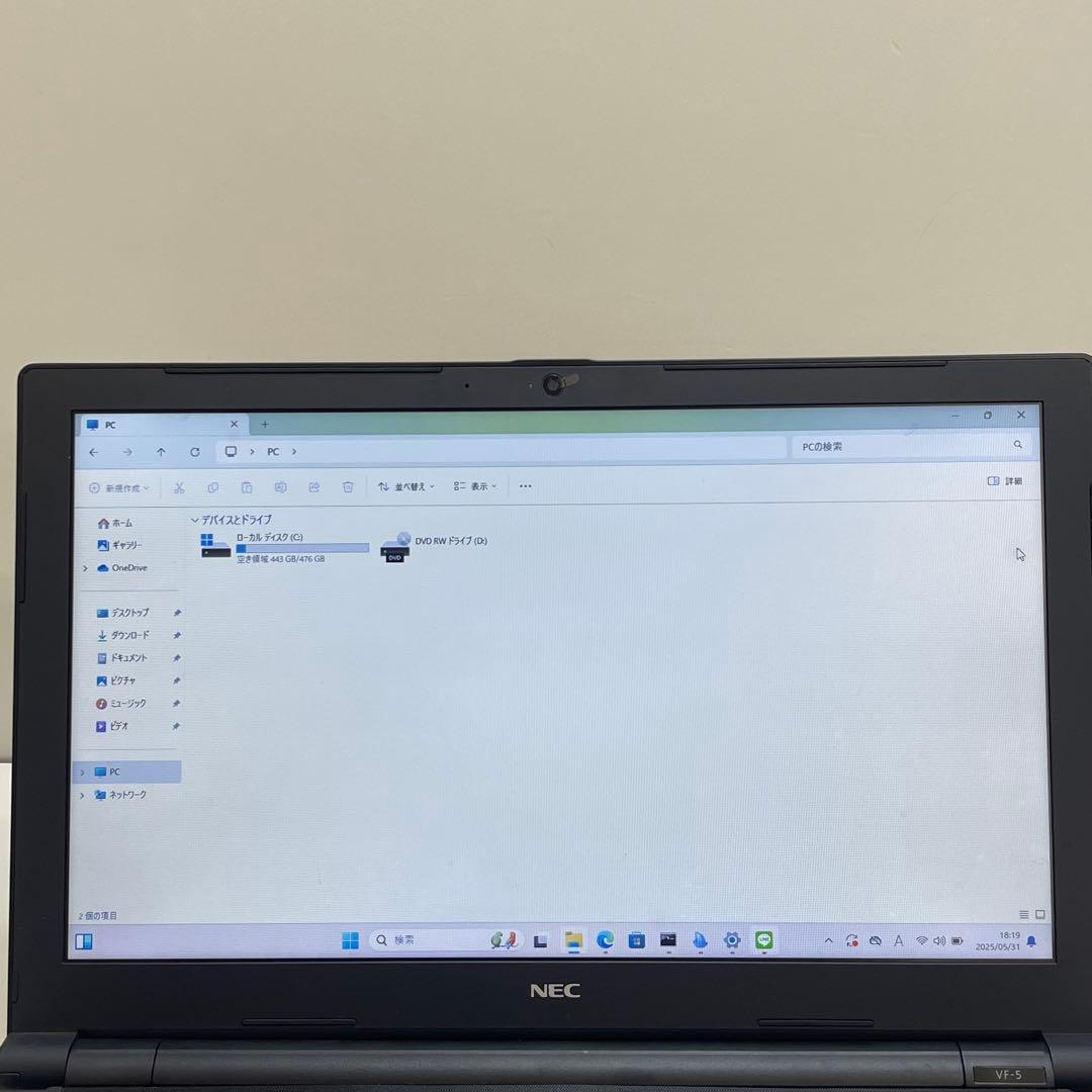 #944 NEC VersaPro VF-5 i5-7200U Office付き