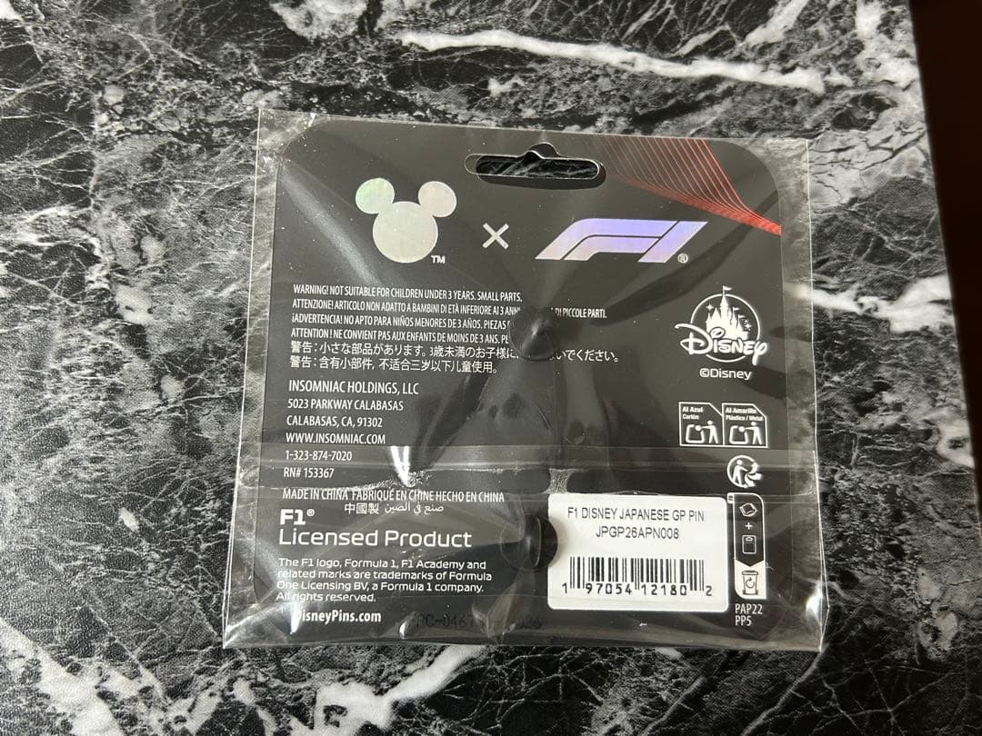 (新品！鈴鹿)Disney x F1 日本グランプリ 2026 ピンバッジ