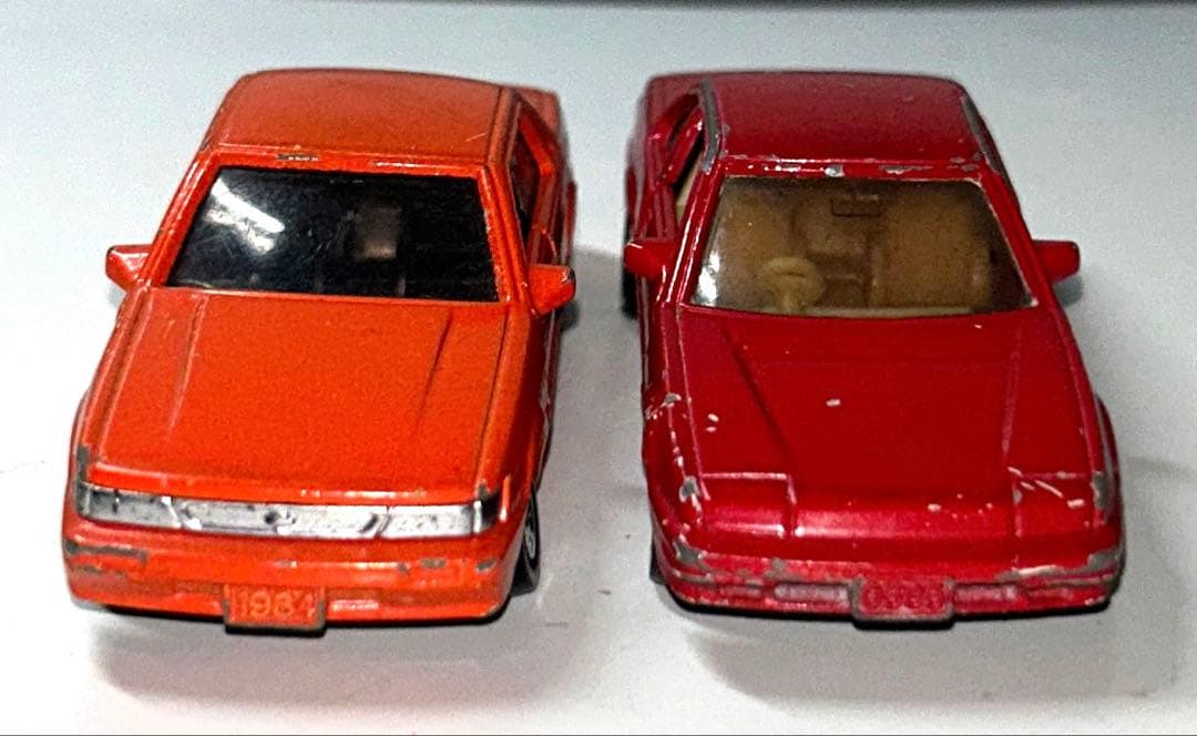 【80年代】トミカ54番 ホンダプレリュード& 51番 日産ブルーバード レッド