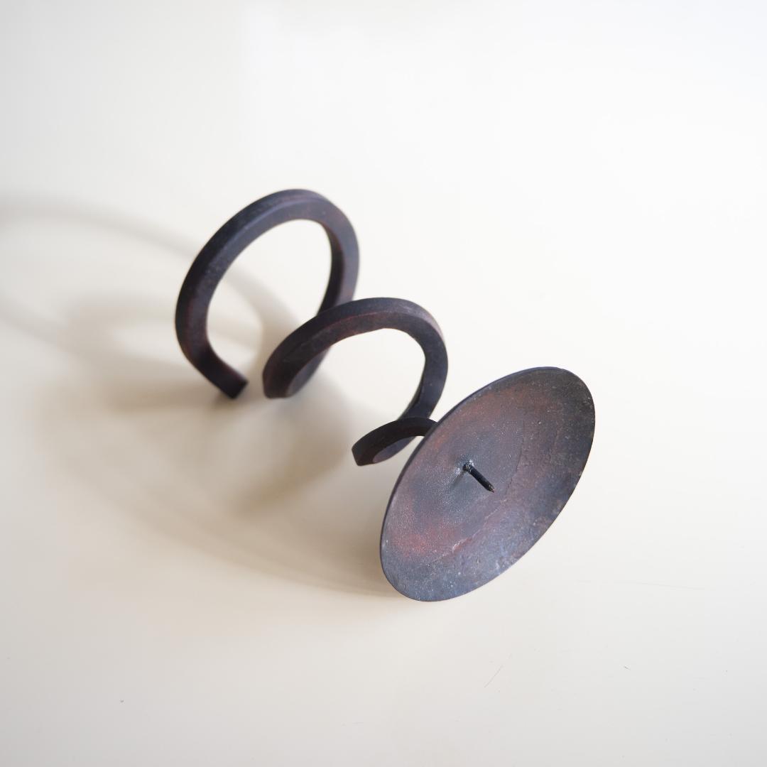 螺旋燭台 キャンドルスタンド 古道具 ジャパンヴィンテージ