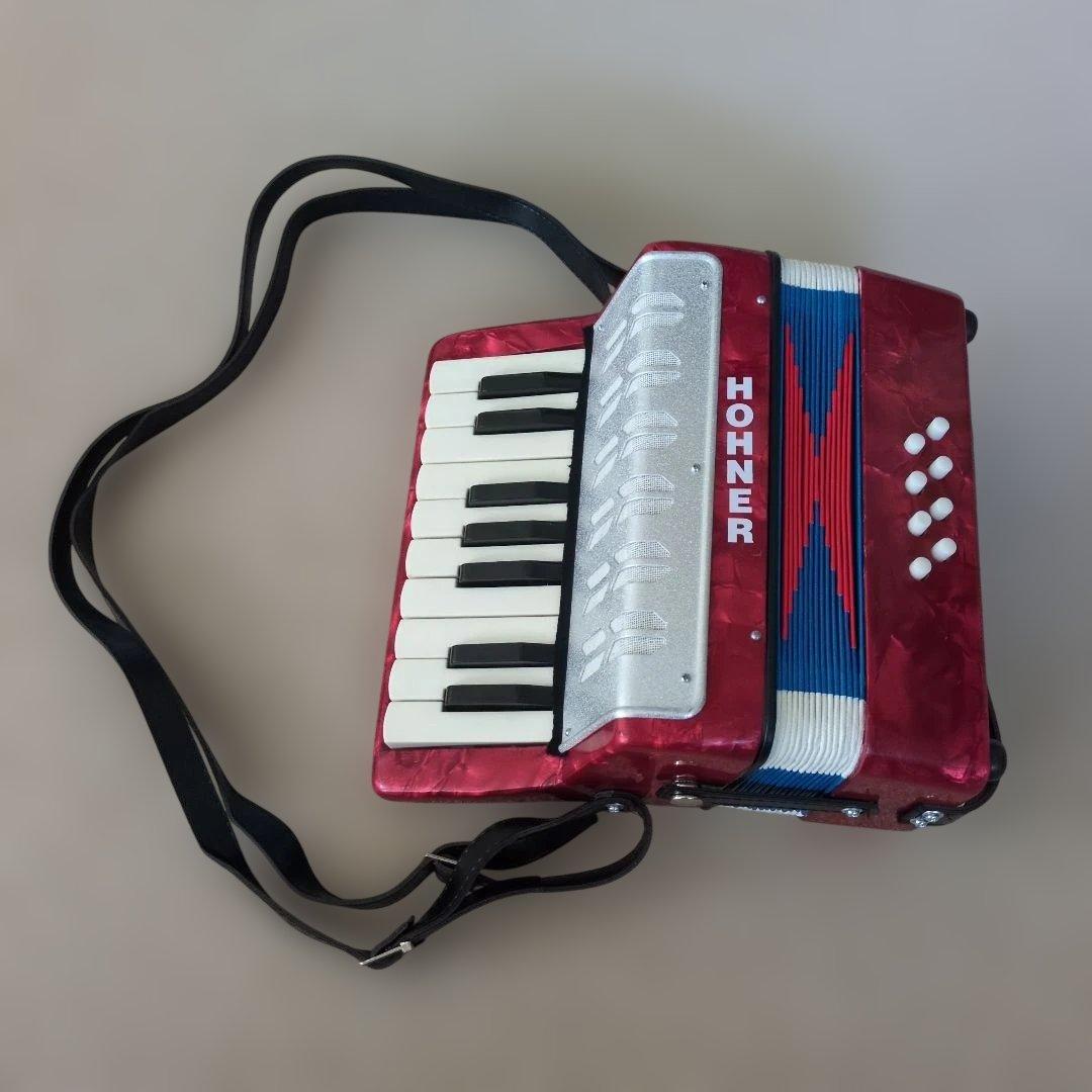 【レア】HOHNER/子供用 ミニアコーディオン / 17鍵 ホーナー新品同様