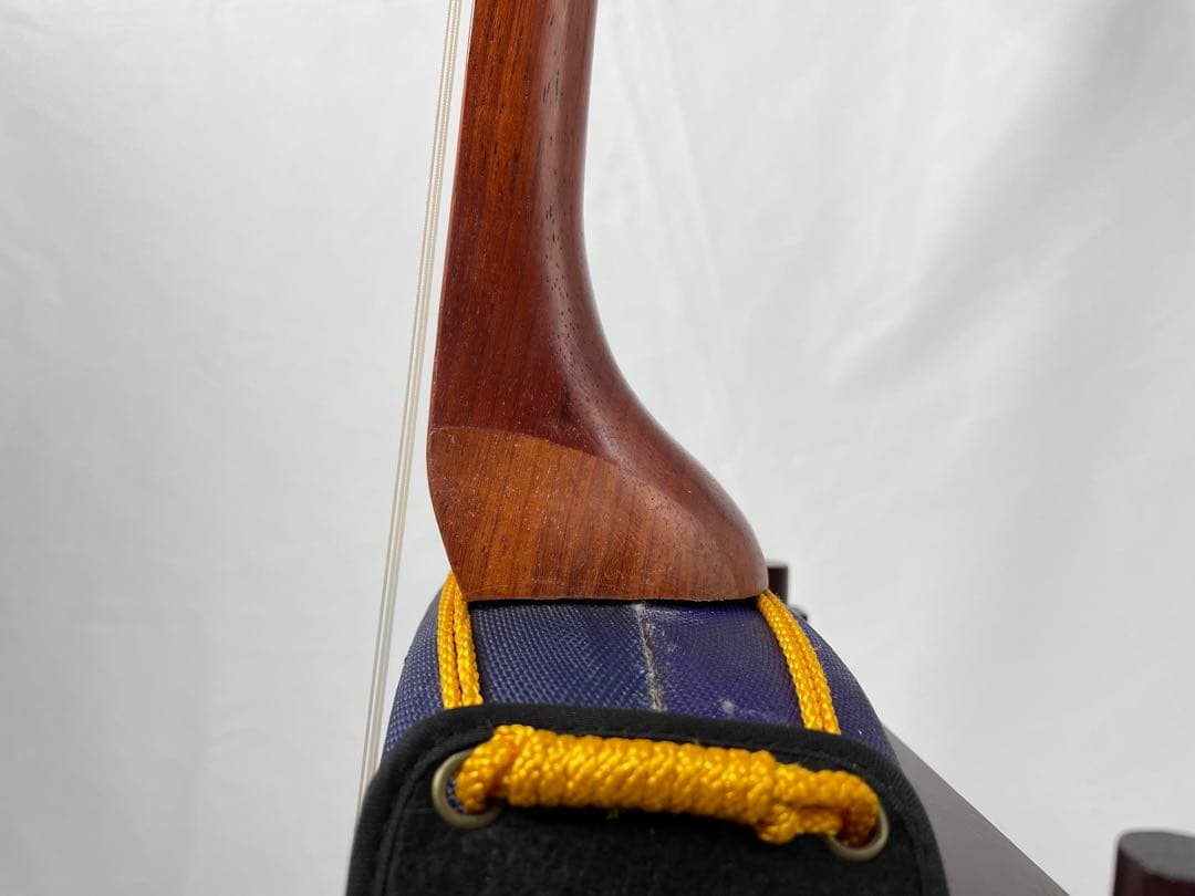 真壁型・花梨/かりん棹(ネック) 人工皮三線