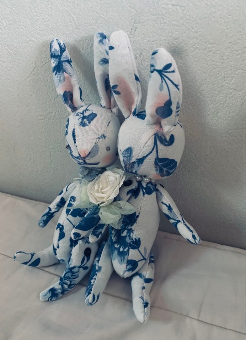 ハンドメイド　スウィートテディラビット　 リーヴ＆エレン