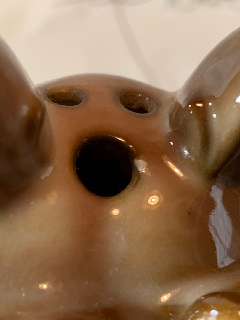 ドイツ製　ビンテージ雑貨　陶器の電気アロマ装置。可愛いわんちゃんが光って匂う！