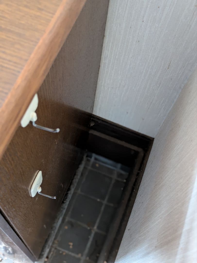 【断捨離】木製靴箱 ダークブラウン 可動棚付き
