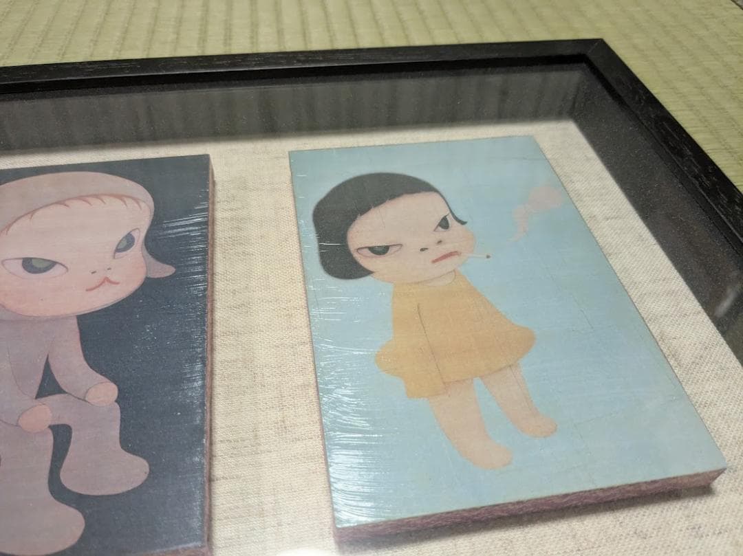 奈良美智　ポストカード　額入り