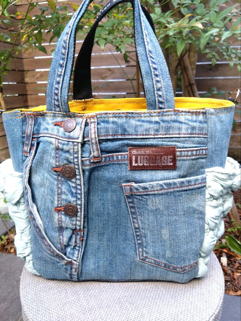 №809【DENIM✖️ルミちゃんサイドポケット付トート⚮̈】コヤンイサムチョン