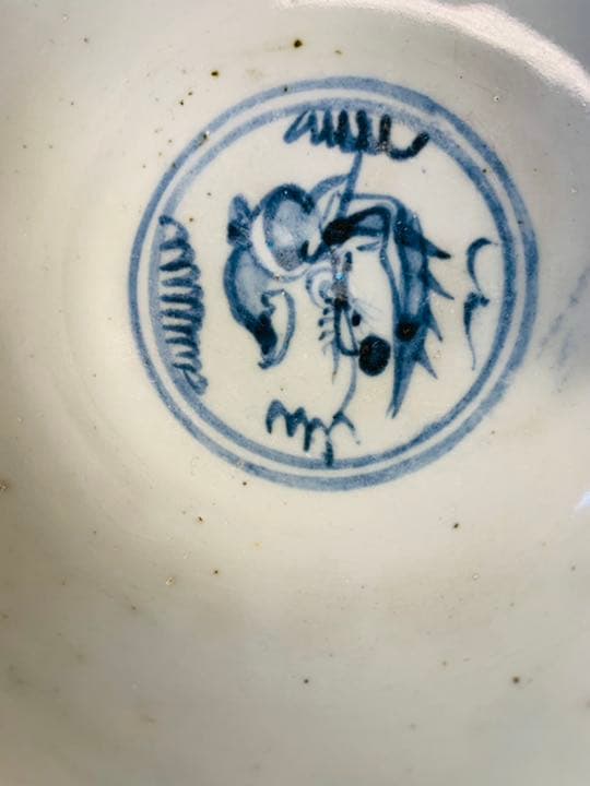 中国明時代早期と晩期染付お茶碗各1点（まとめ)