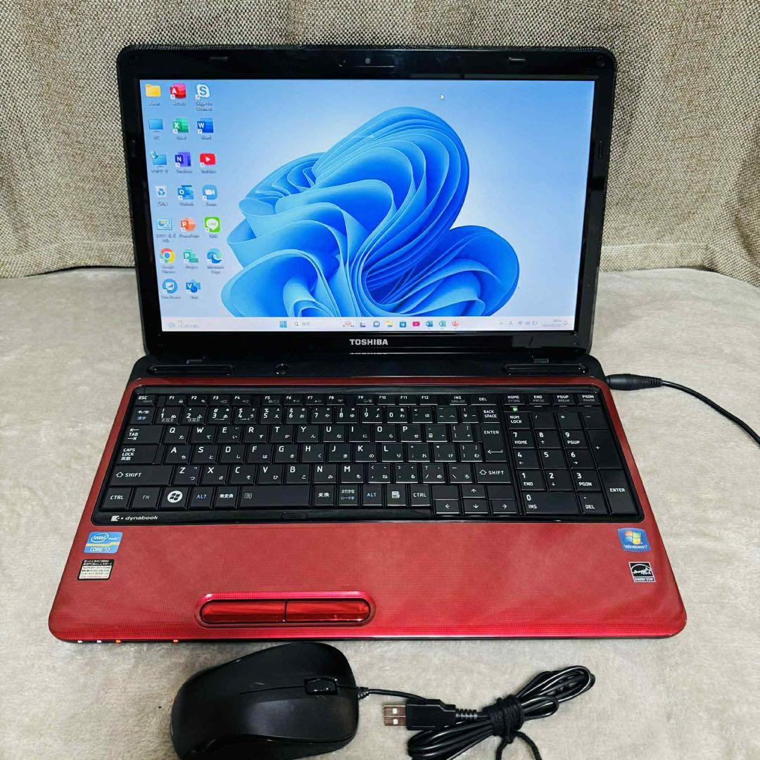 S264 TOSHIBAノートパソコンi7 SSD高速Windows11オフィス