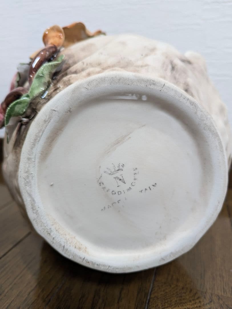 陶器製ローズ　フラワーポット　花台　イタリア製