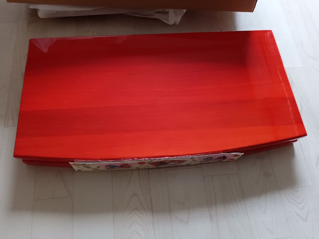 ケース付き！雛人形セット 桜の背景付き