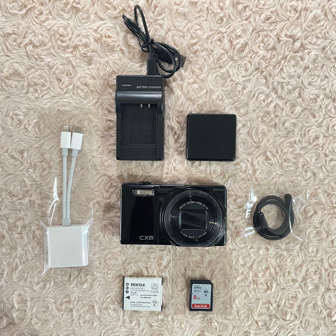 難有特価✨RICOH CX6✨動作確認済 スマホ転送OK 銘品 人気の黒♪