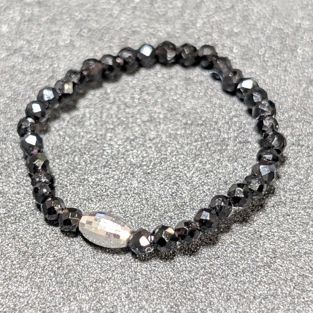 想いを込めた大人の贈り物 K18WG ホワイトゴールド ブラックスピネル リング