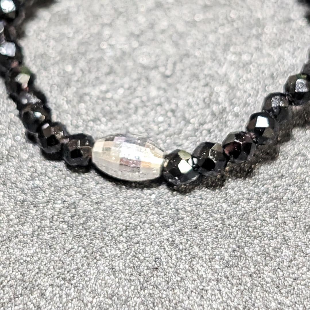 想いを込めた大人の贈り物 K18WG ホワイトゴールド ブラックスピネル リング