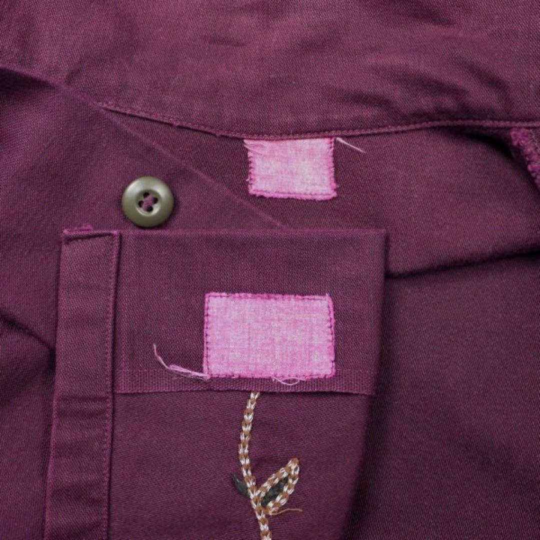 60s 70s ビンテージ ミリタリー ユーティリティー シャツ 刺繍 米軍軍物