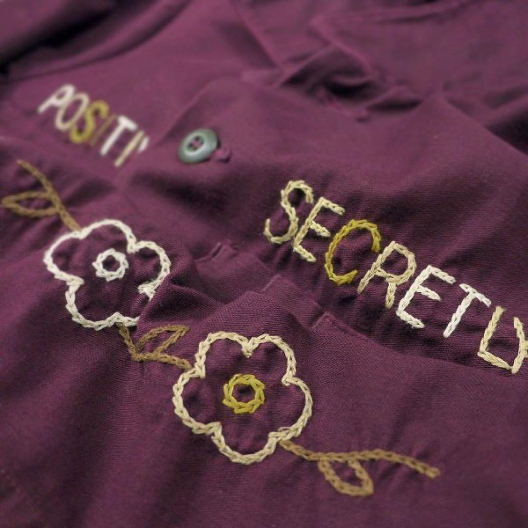 60s 70s ビンテージ ミリタリー ユーティリティー シャツ 刺繍 米軍軍物