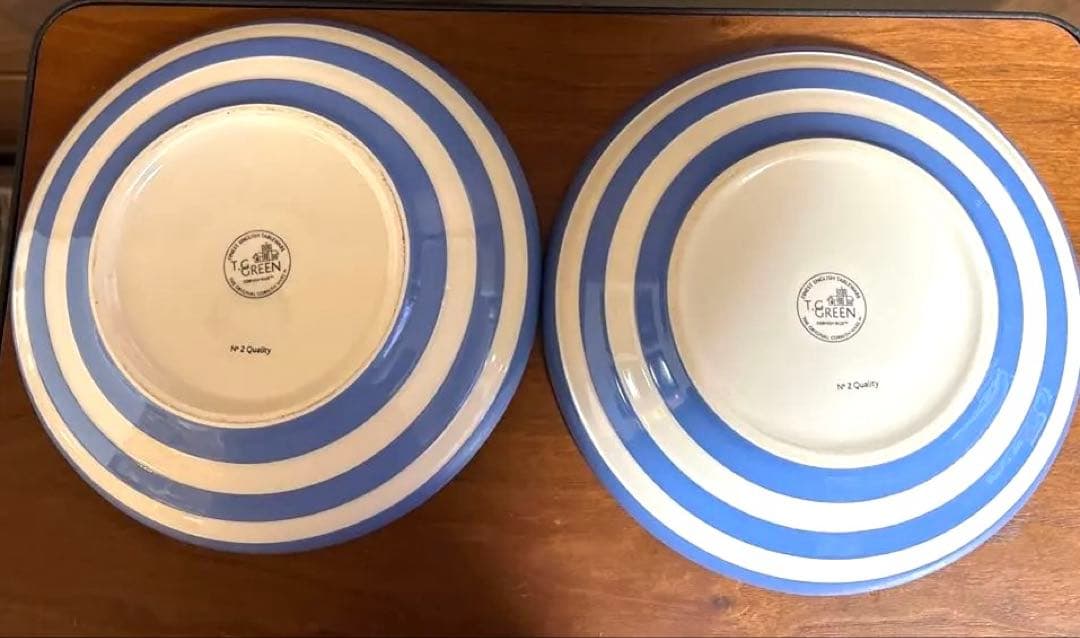 イギリス購入　T.G.GREEN コーニッシュブルー　 皿　2個セット