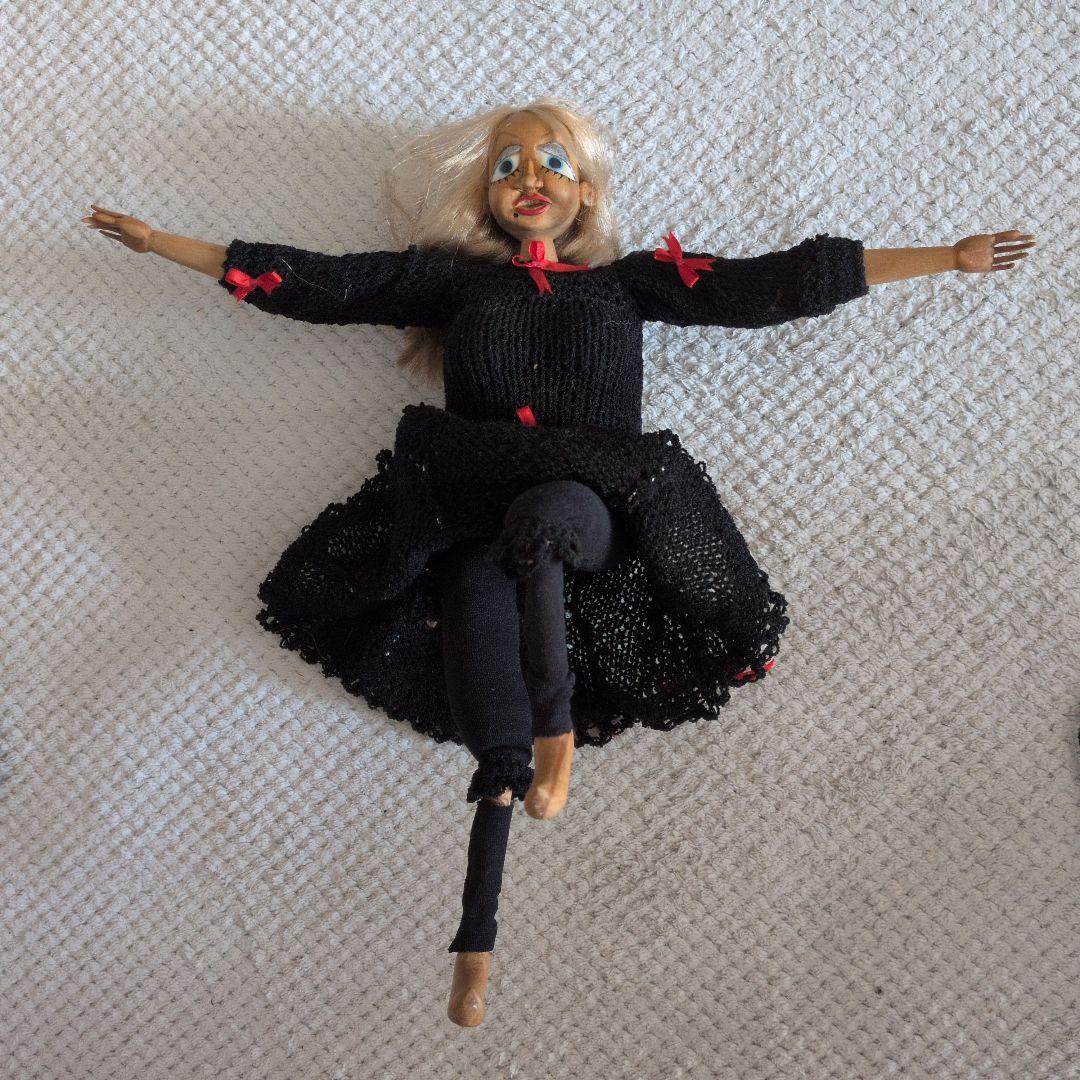 希少昭和レトロビンテージ人形作家による 全手作りの 可動金髪人形