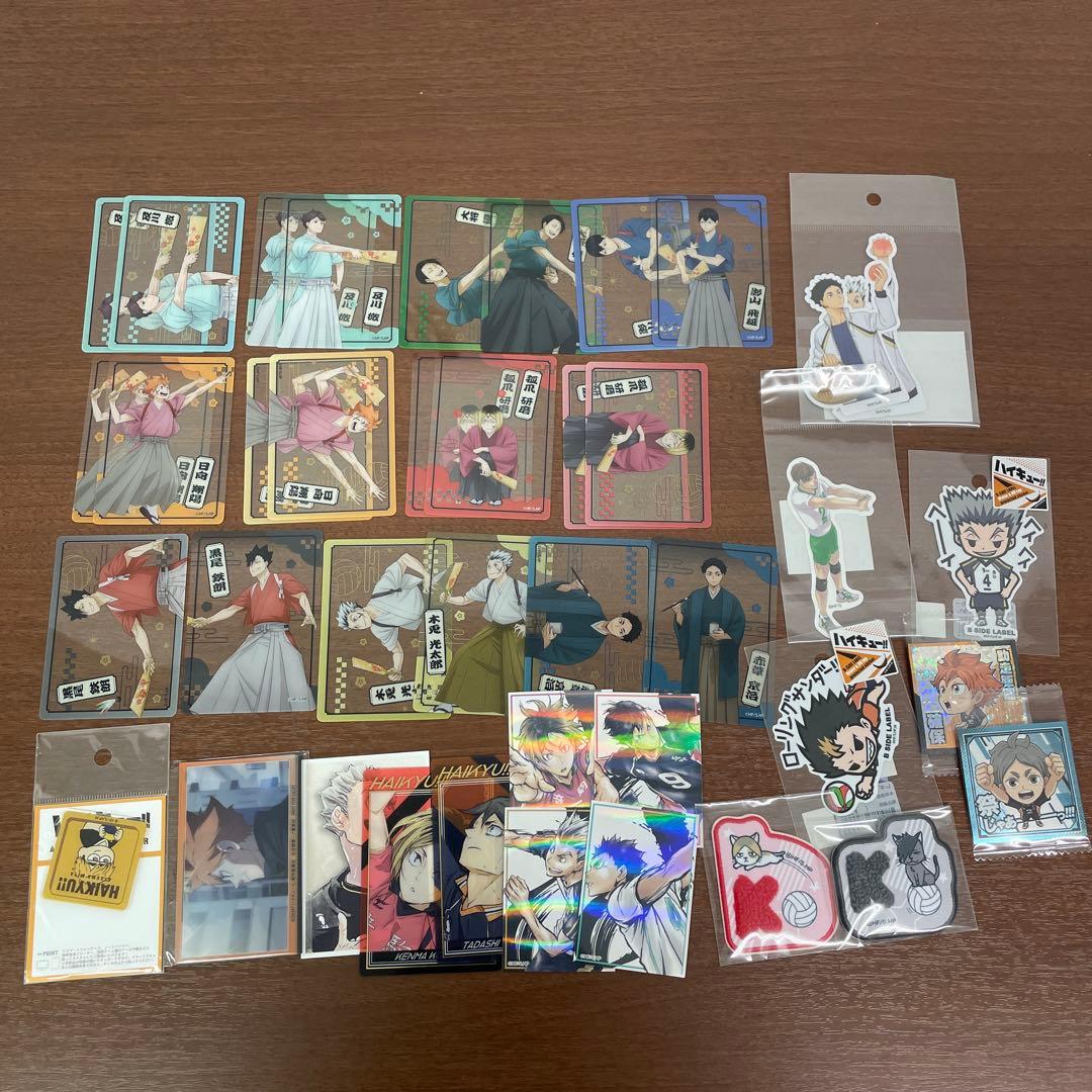 ❶ハイキュー！！ 色紙 アクリルブロック ポストカード バボカ まとめ売り