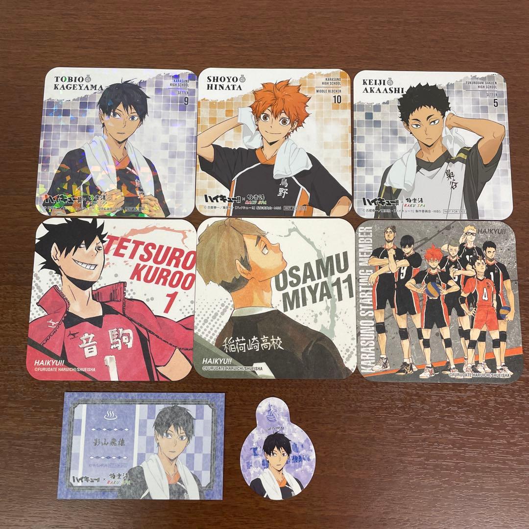 ❶ハイキュー！！ 色紙 アクリルブロック ポストカード バボカ まとめ売り
