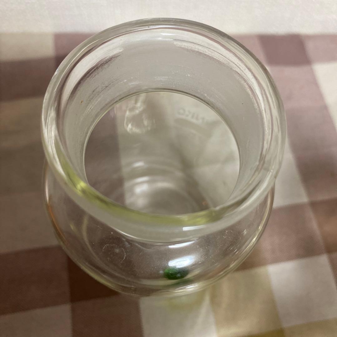 アンティーク　蓋付き　ガラス瓶　薬品瓶　理科