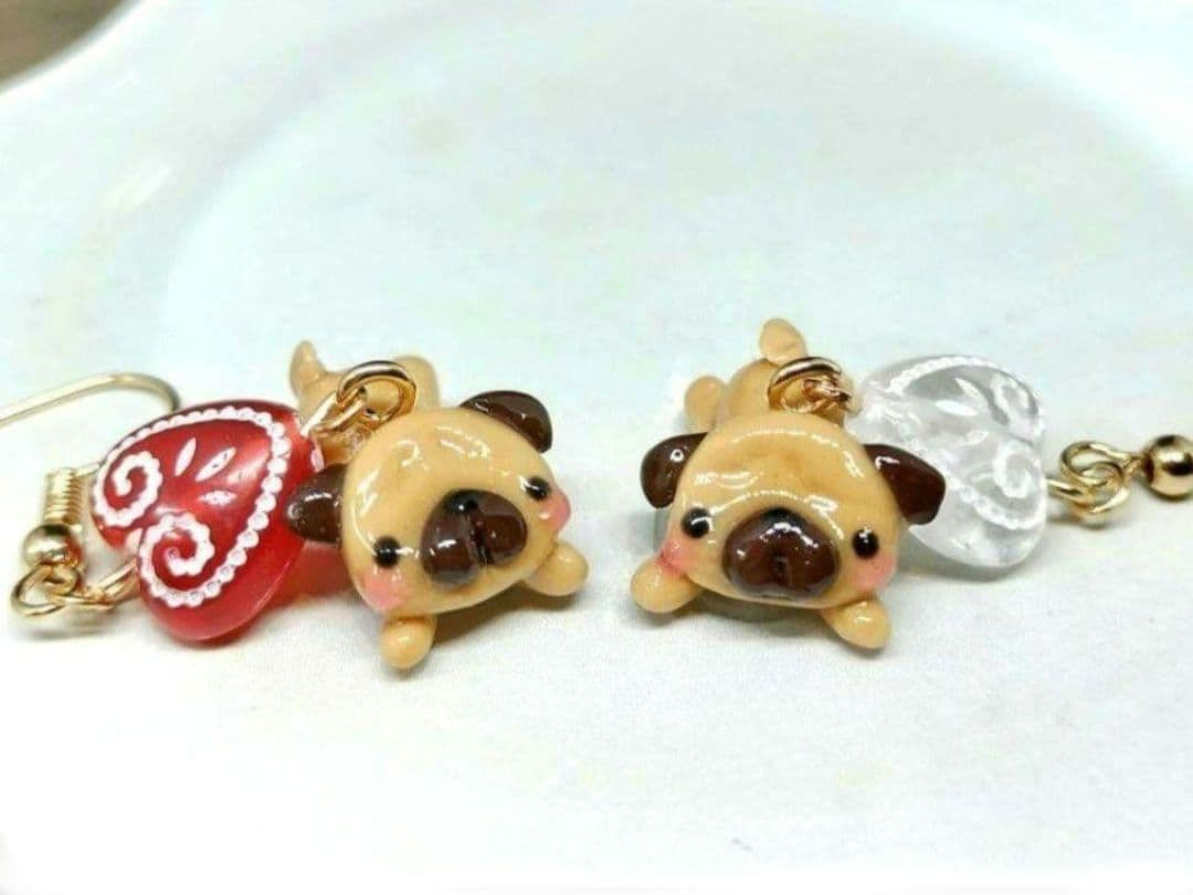 ラブリーわんこピアス