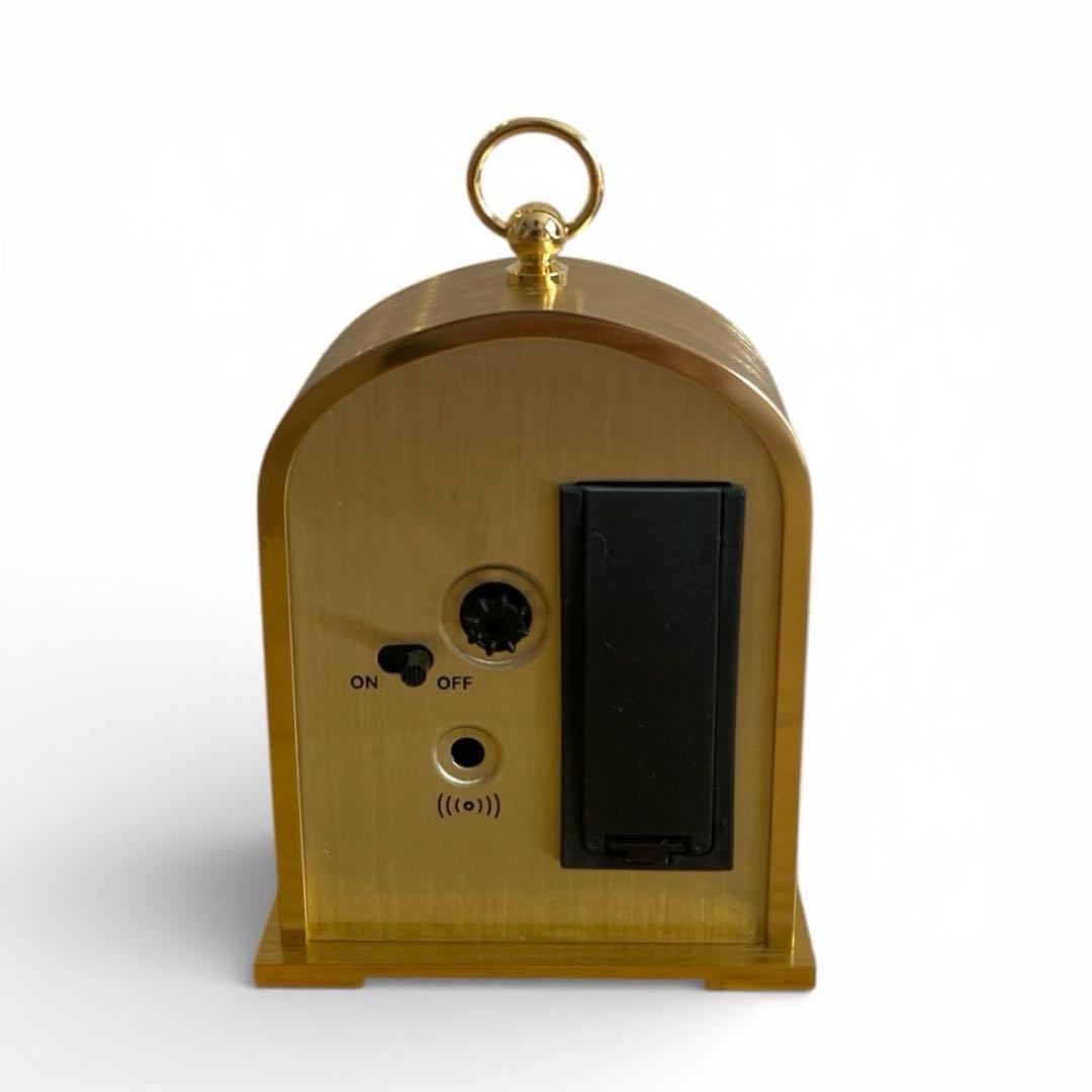 美品　銀座和光 WAKO 置時計 ゴールド アーチ型 アラーム付