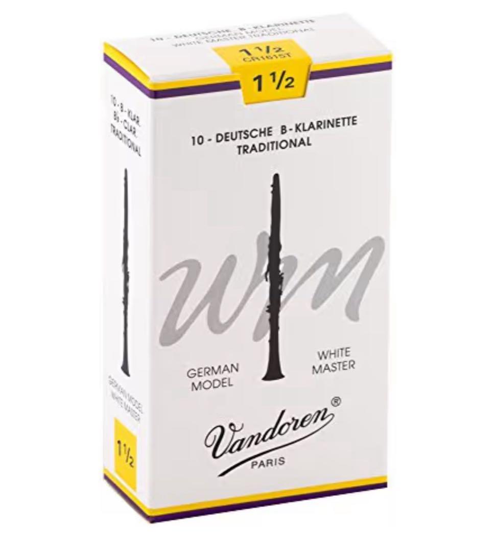10芦クラリネットallemande Vandoren白マスの伝統力1.5 新品