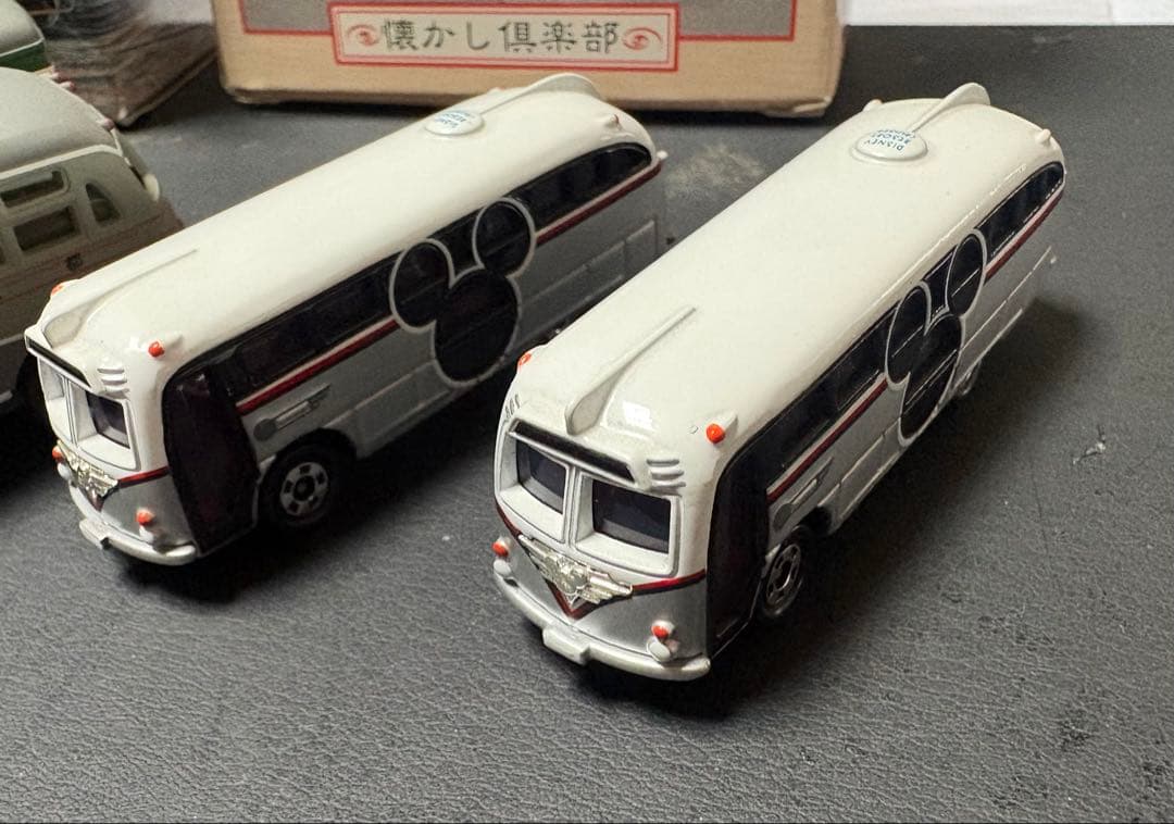 ミニカーセット バスと路面電車 等6台