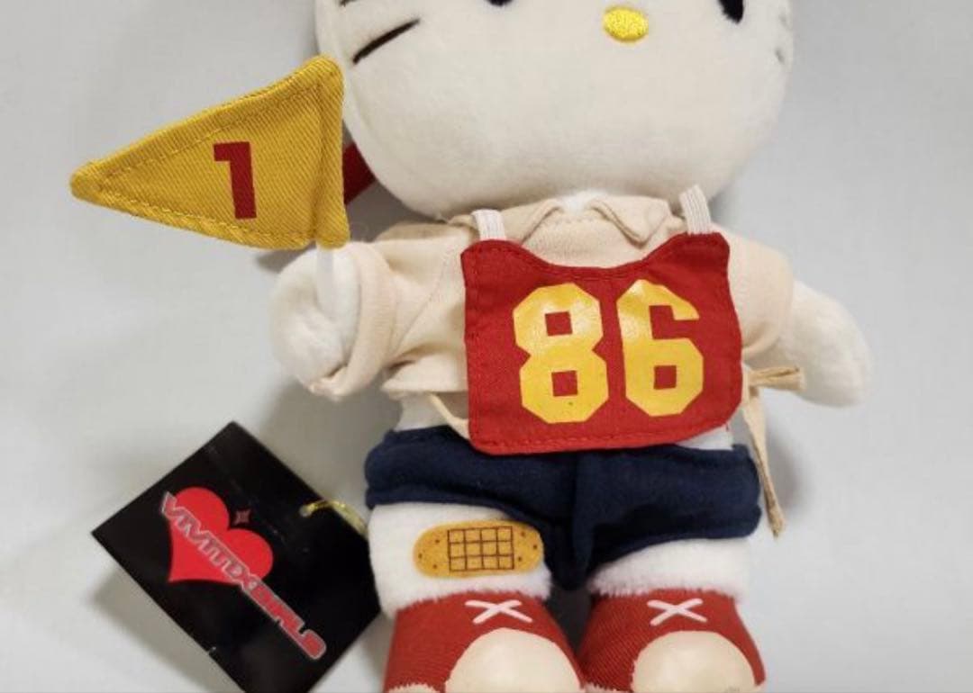 激レア☆ハローキティ vivitix スポーツ マスコット ぬいぐるみ 2001