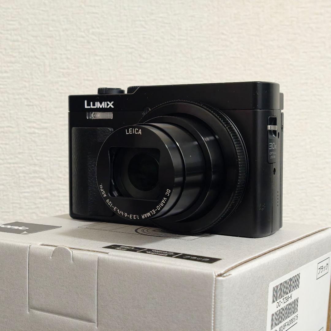 中古美品 LUMIX TZ90 ブラック 本体 2025年7月購入 保証書あり