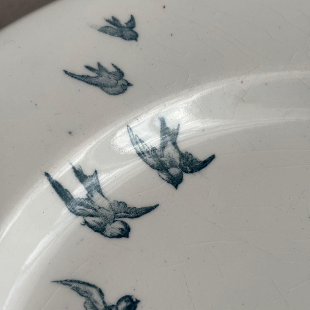 フランスアンティーク Gien ジアンPaysages ディナープレート