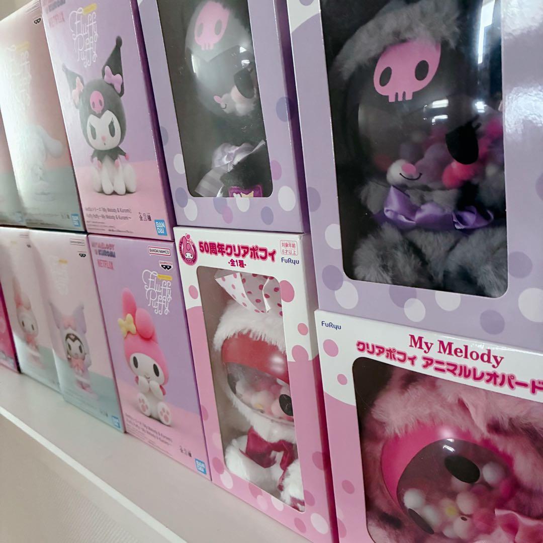 チャーミーキティ　クリアポフィ マイメロディ クロミ シナモロール　キティ