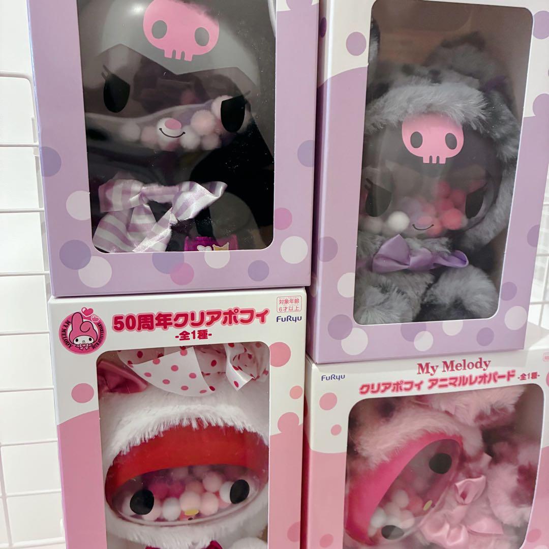 チャーミーキティ　クリアポフィ マイメロディ クロミ シナモロール　キティ