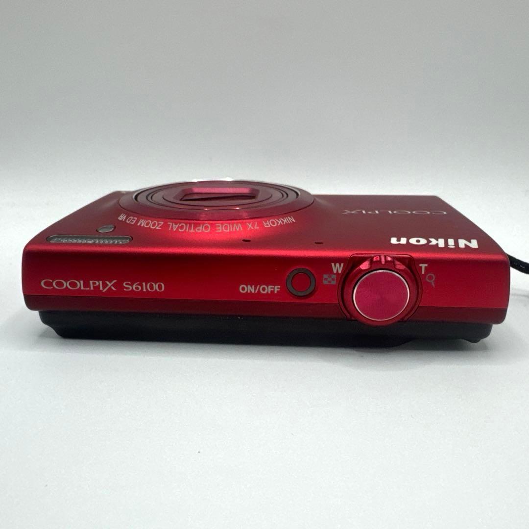 Nikon COOLPIX S6100レッド コンパクトデジタルカメラ