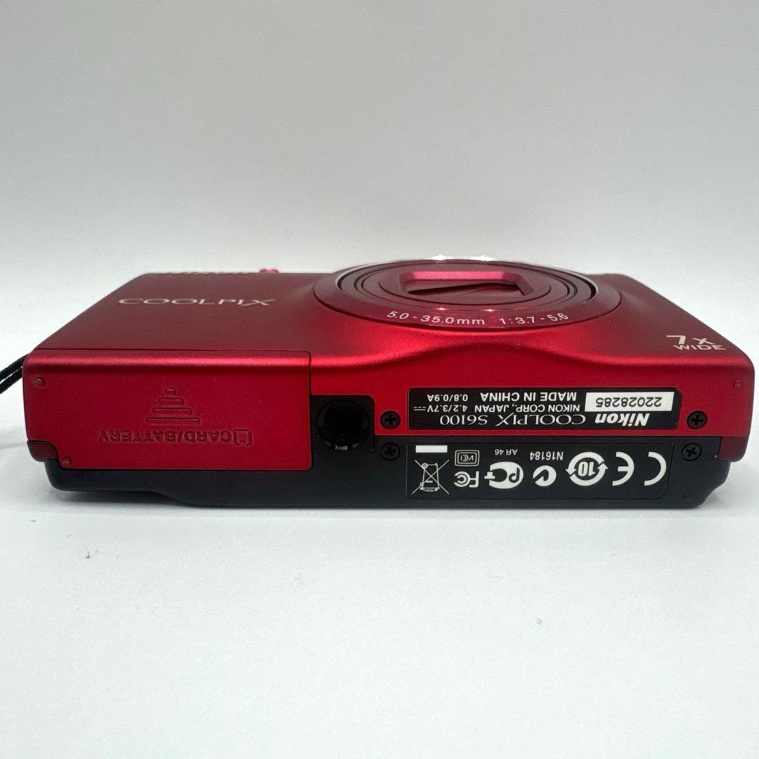 Nikon COOLPIX S6100レッド コンパクトデジタルカメラ