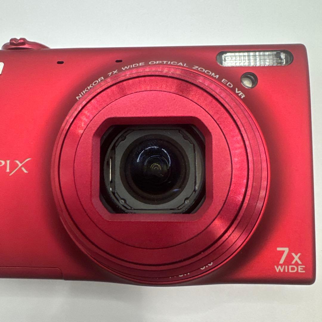 Nikon COOLPIX S6100レッド コンパクトデジタルカメラ