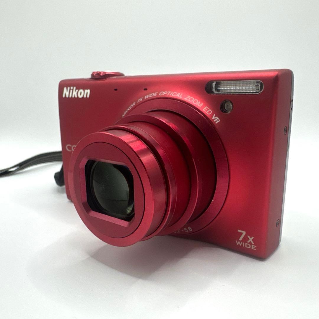 Nikon COOLPIX S6100レッド コンパクトデジタルカメラ