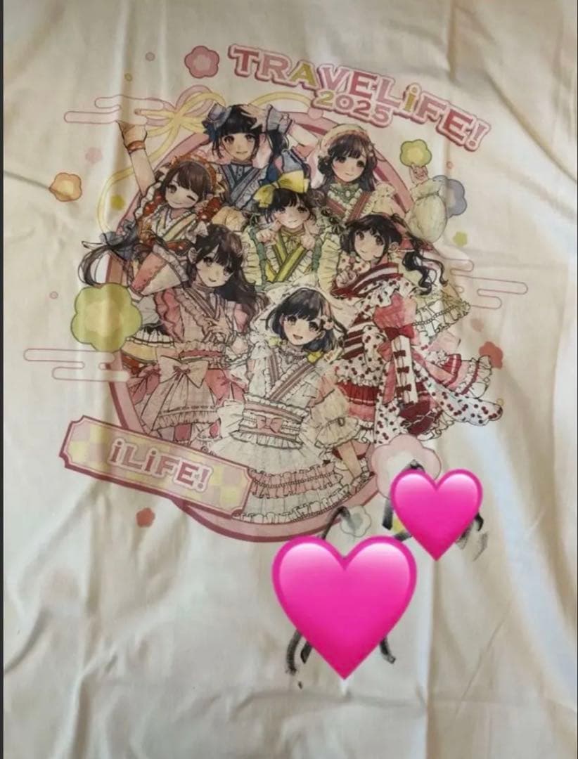 iLiFE! 那蘭のどか ガラポン A賞 サイン Tシャツ