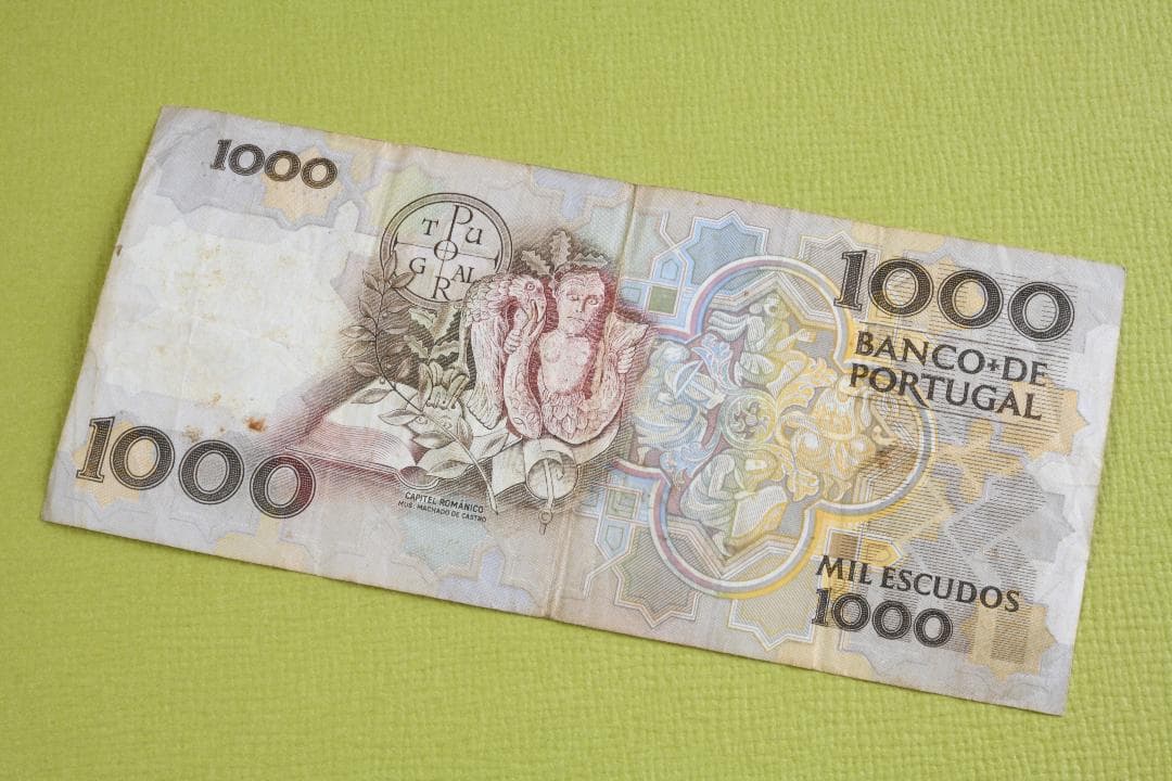 ◆ポルトガル 旧エスクード紙幣 1000 escudos◆