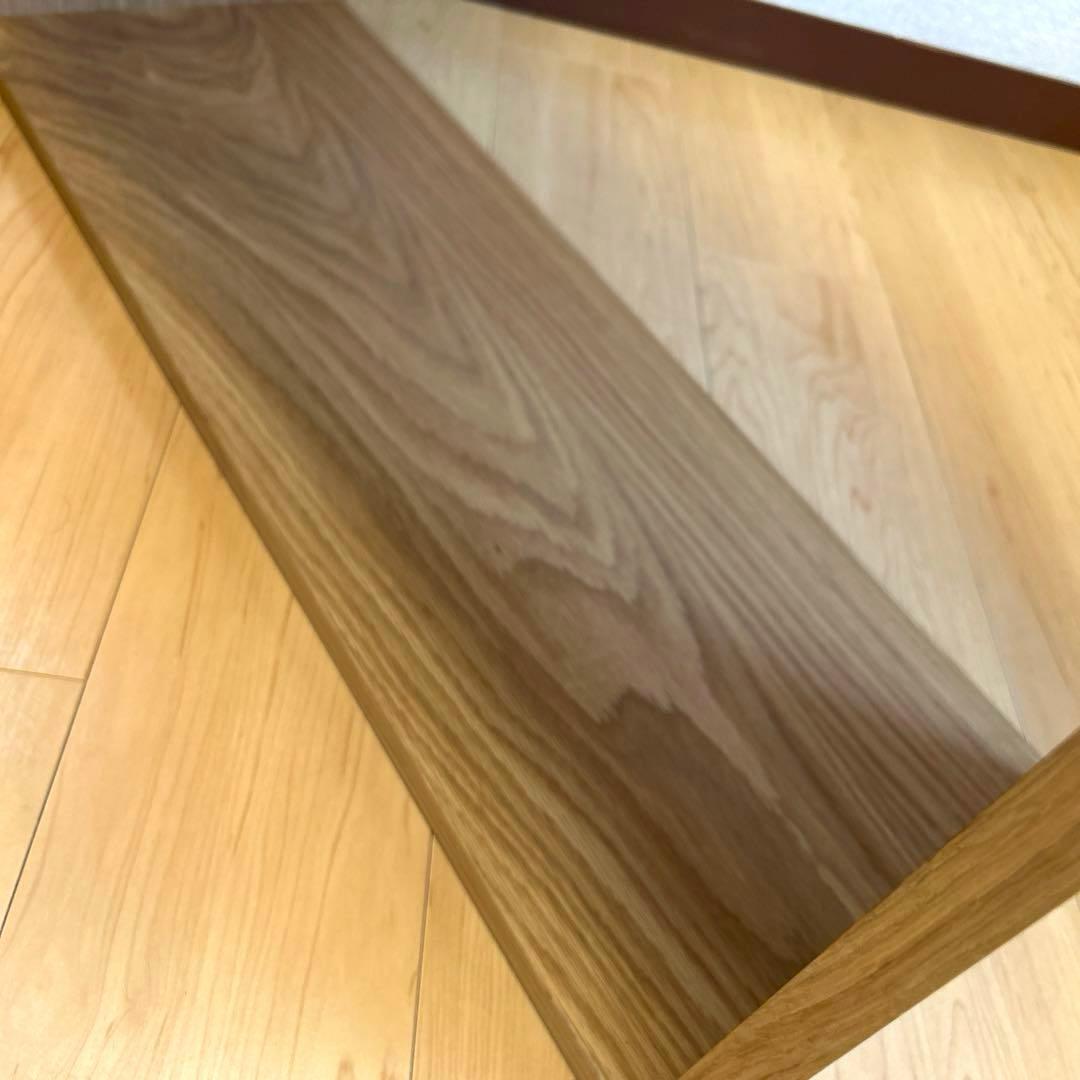 無印良品スタッキングシェルフ ワイド2段 オーク材 棚