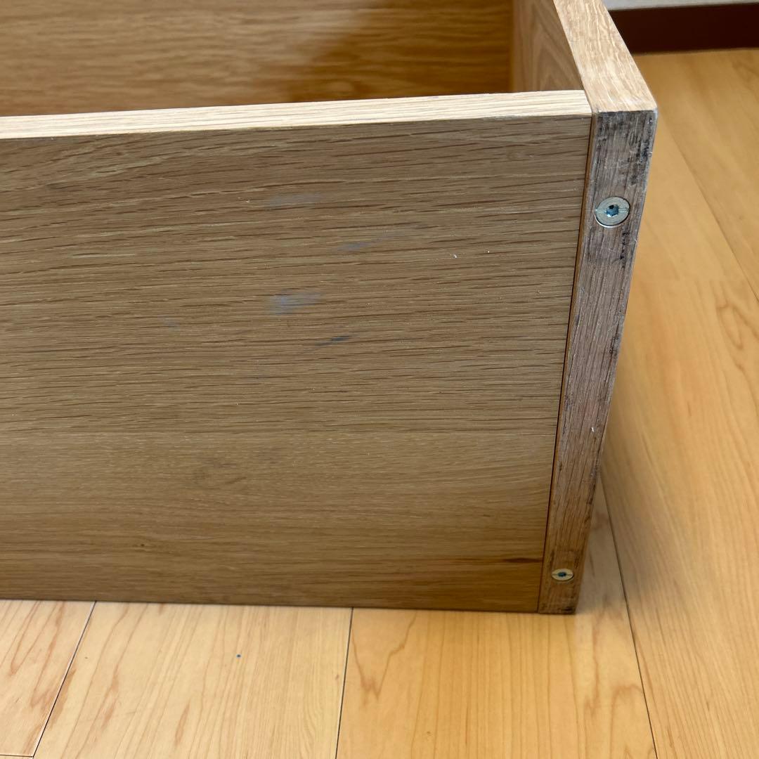 無印良品スタッキングシェルフ ワイド2段 オーク材 棚